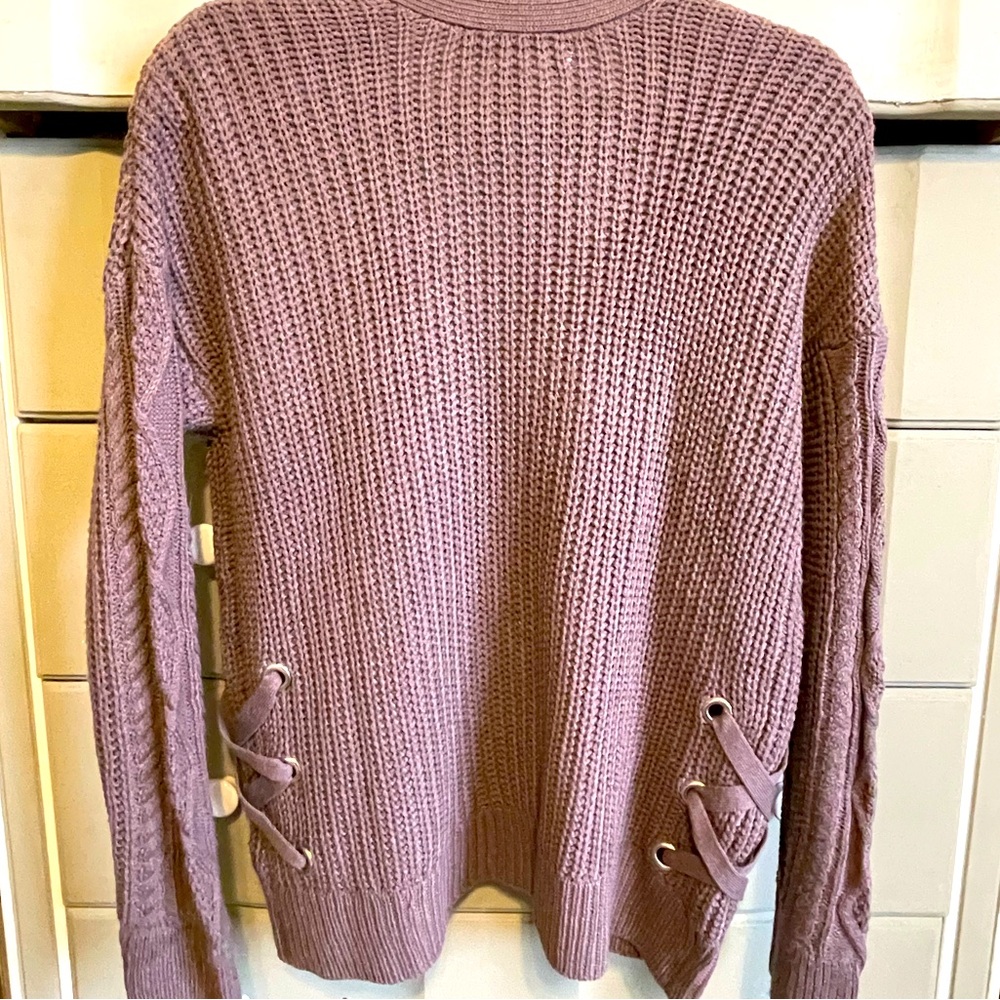 Purple cardigan. Like new!